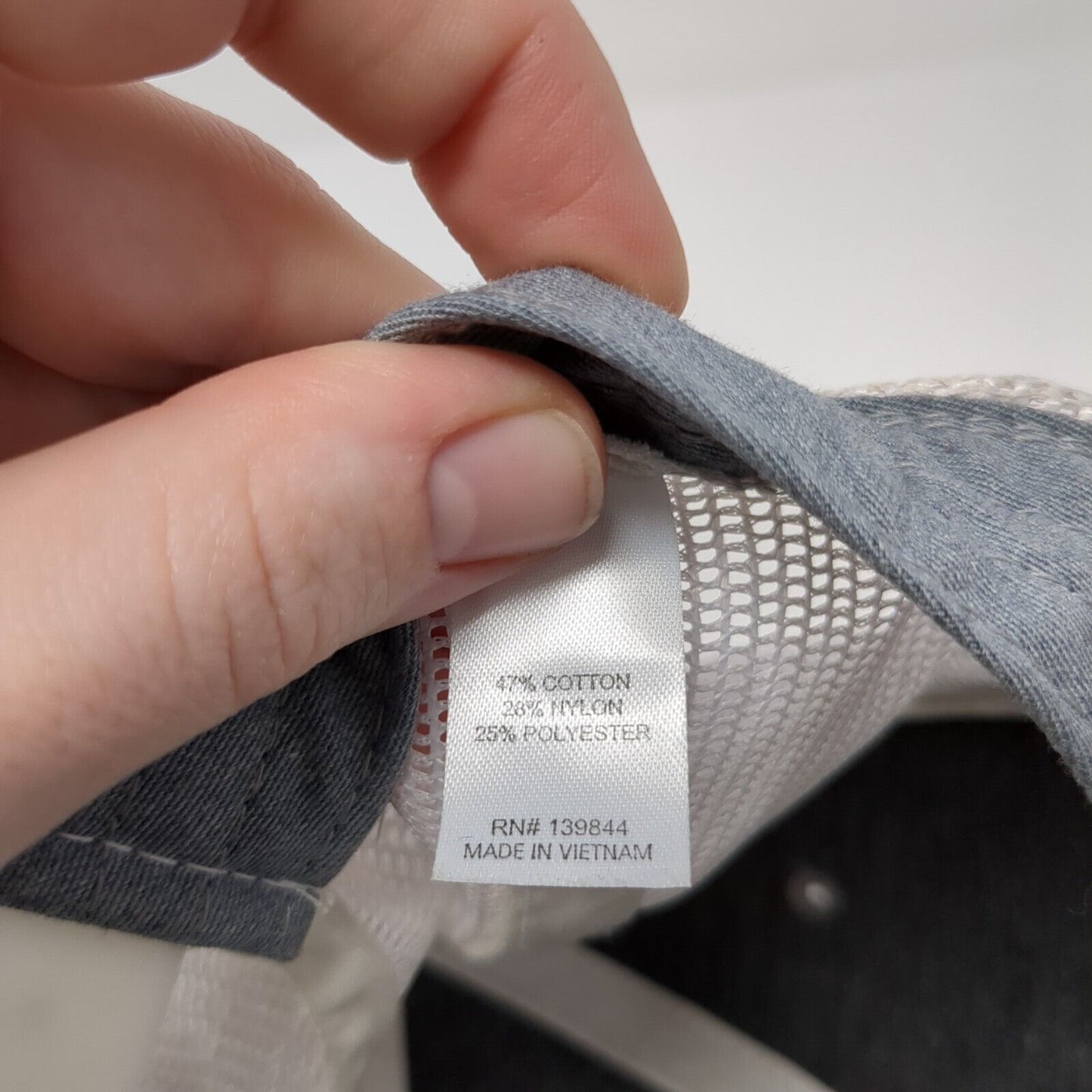 Sovrn Patch Snapback Trucker Hat Gray One Size Mesh Back Adjustable