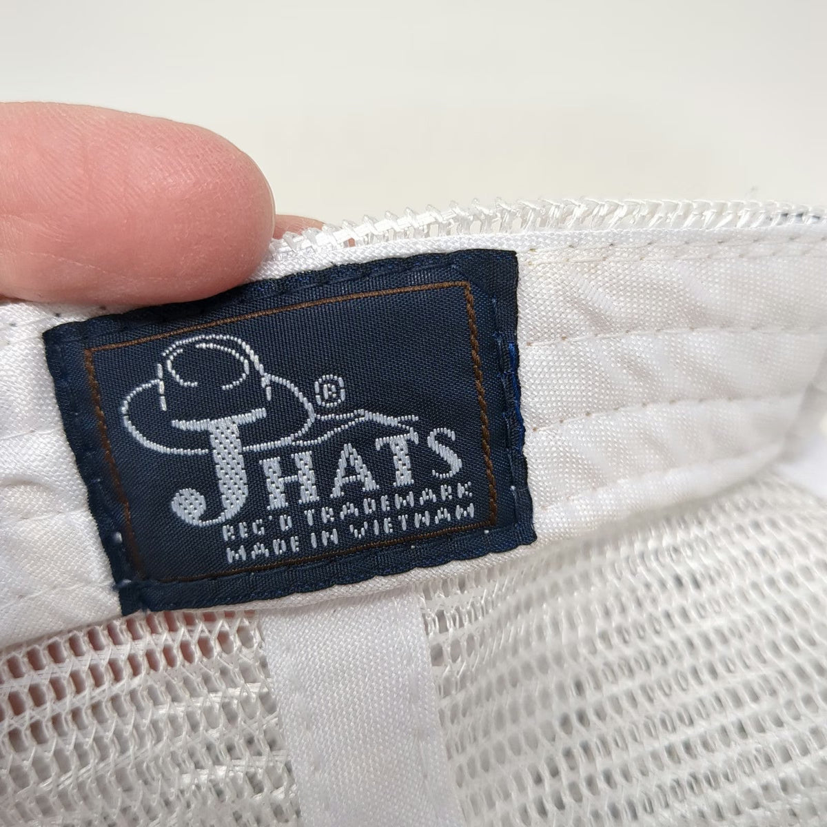 J Hats Trucker Hat Black White One Size Wyoming Bucking Horse Mesh Snapback