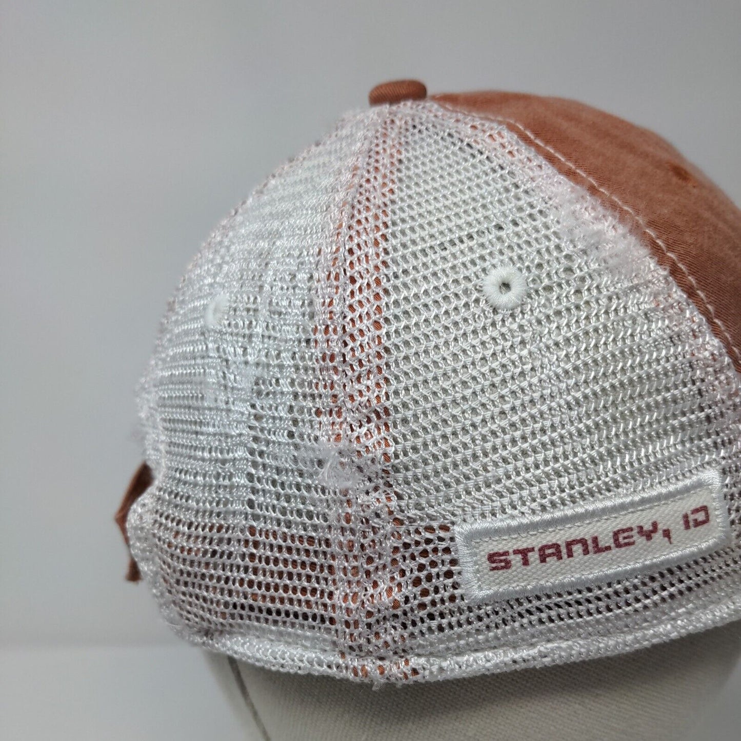 Ahead Strapback Mesh Back Trucker Hat Brown Extreme Fit Stanley ID