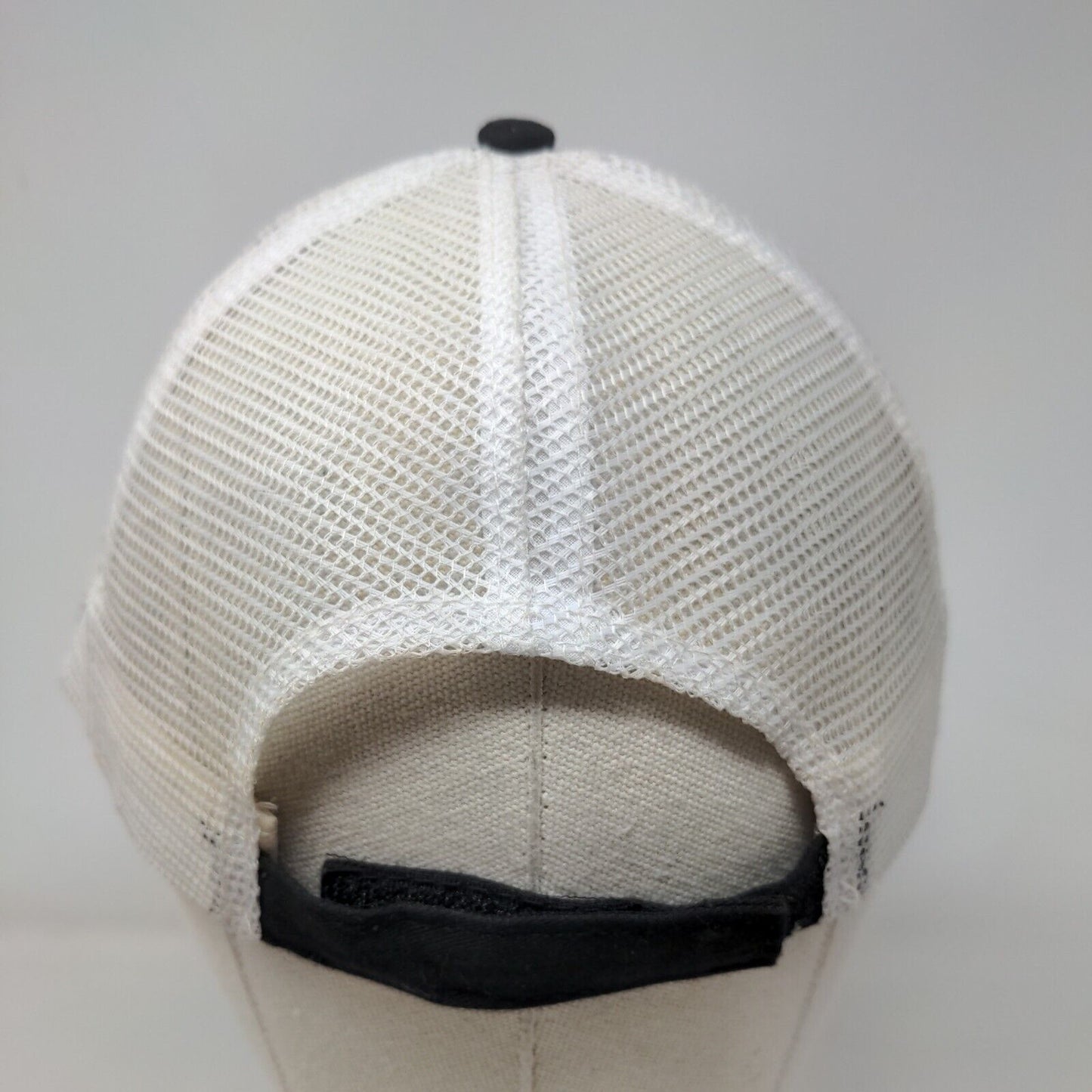 Advance Professional Strapback Trucker Hat Black OSF Embroidered Mesh Back