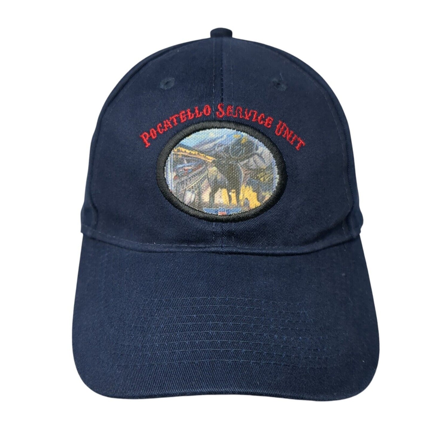 Pocatello Service Unit Slideback Hat Blue One Size Embroidered Otto