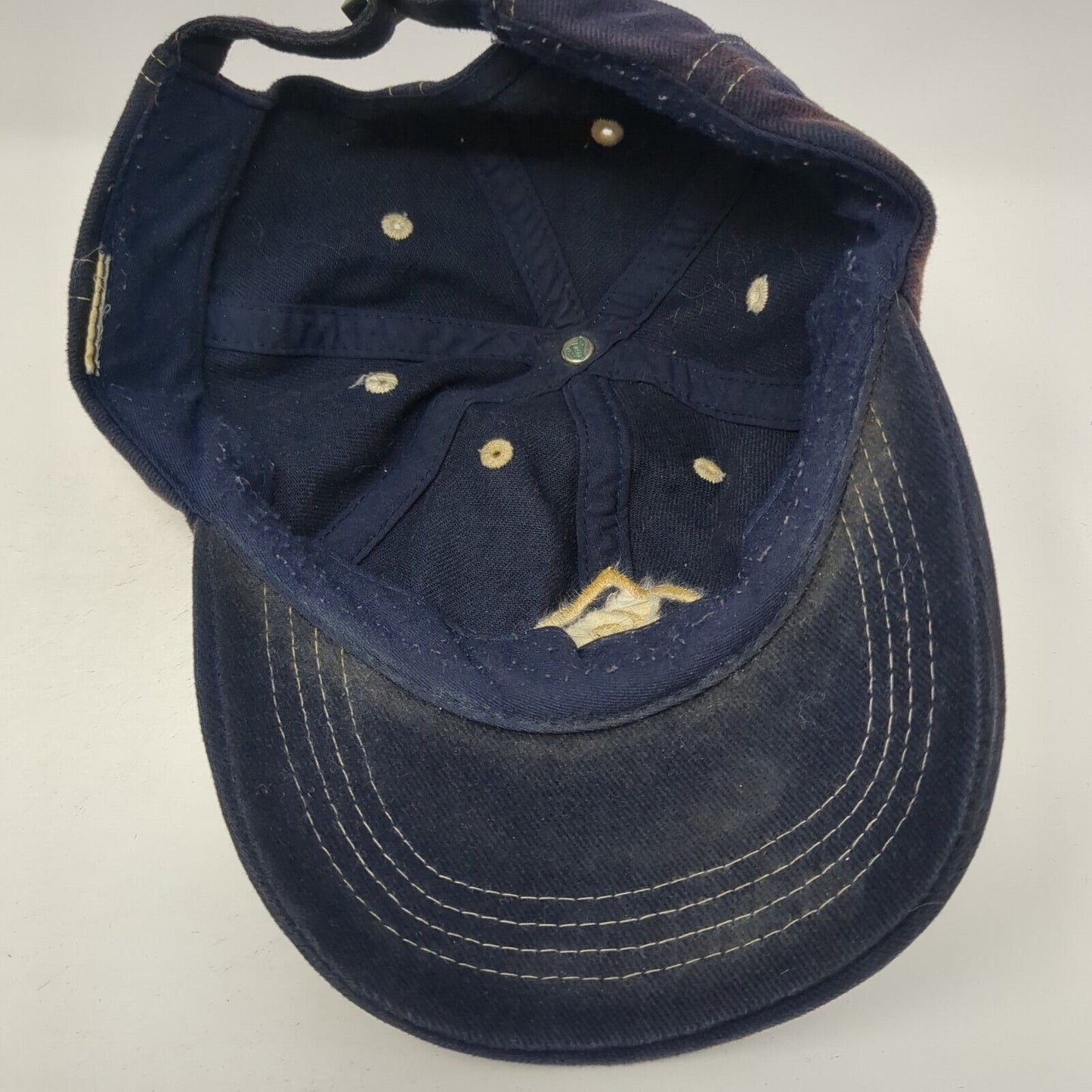 Bobkat Ranch Slideback Hat Blue One Size Adjustable Embroidered 6 Panel Otto