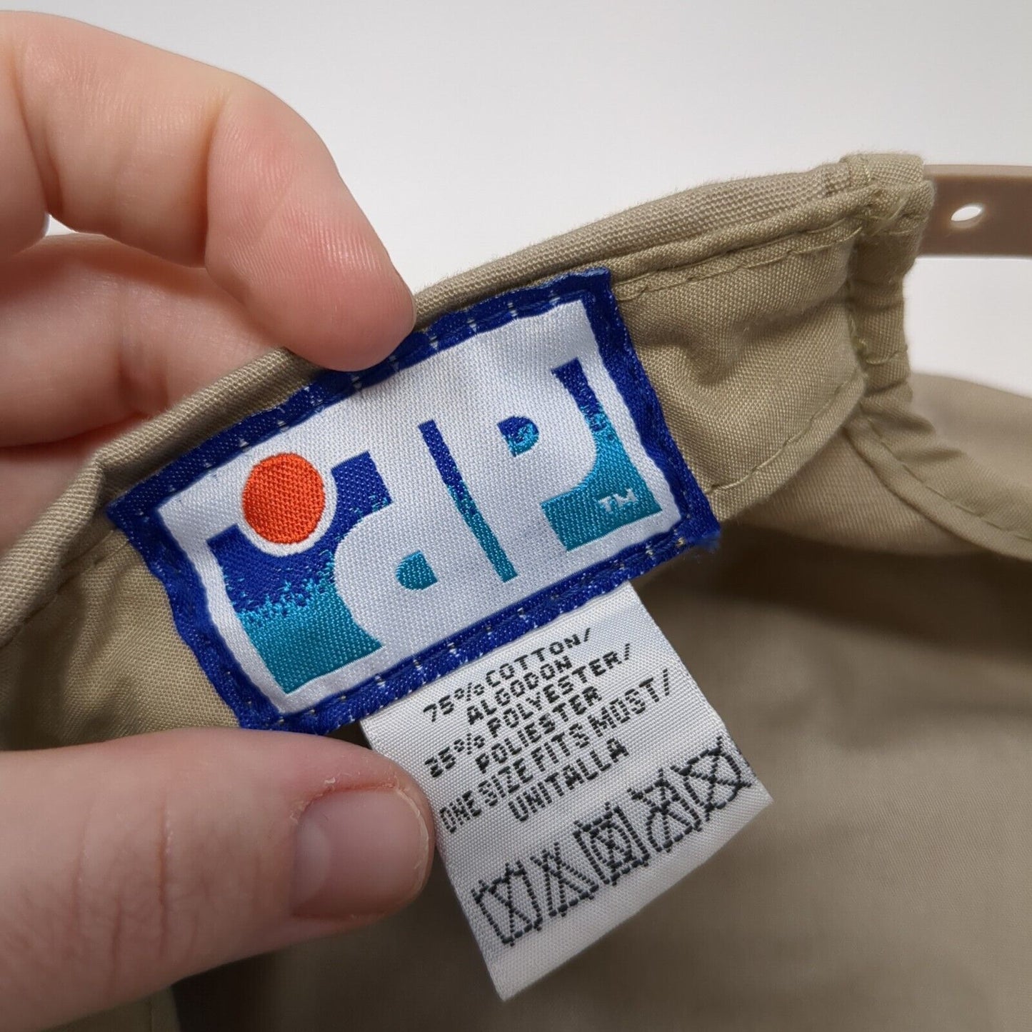 DP Newsboy Flat Cap Tan One Size Adjustable Lightweight Snap Button Blank