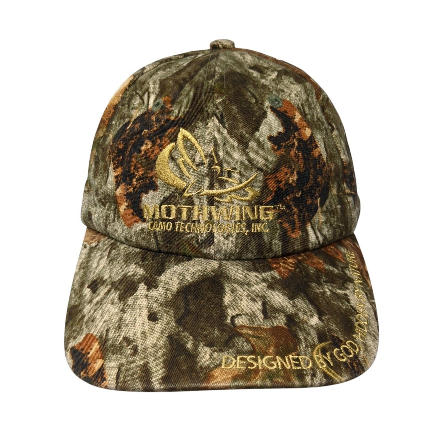 Mothwing Camo Technologies Inc Designed God Hidden Nature Strapback Hat Camo OS