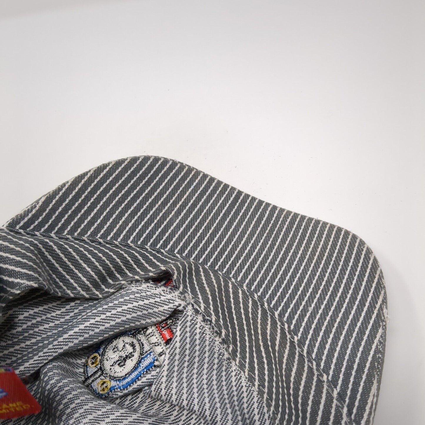 Thomas The Train Youth Conductor Hat Gray OS Adjustable Embroidered Pinstripe