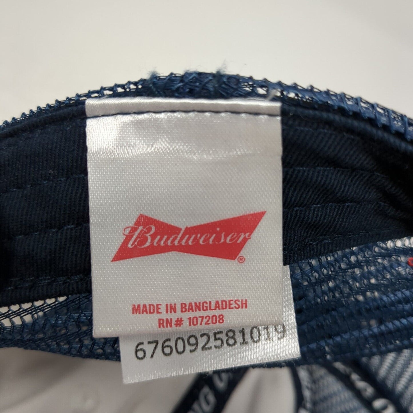 Budweiser Anheuser-Busch Snapback Trucker Hat Multi OS Adjustable Mesh Back