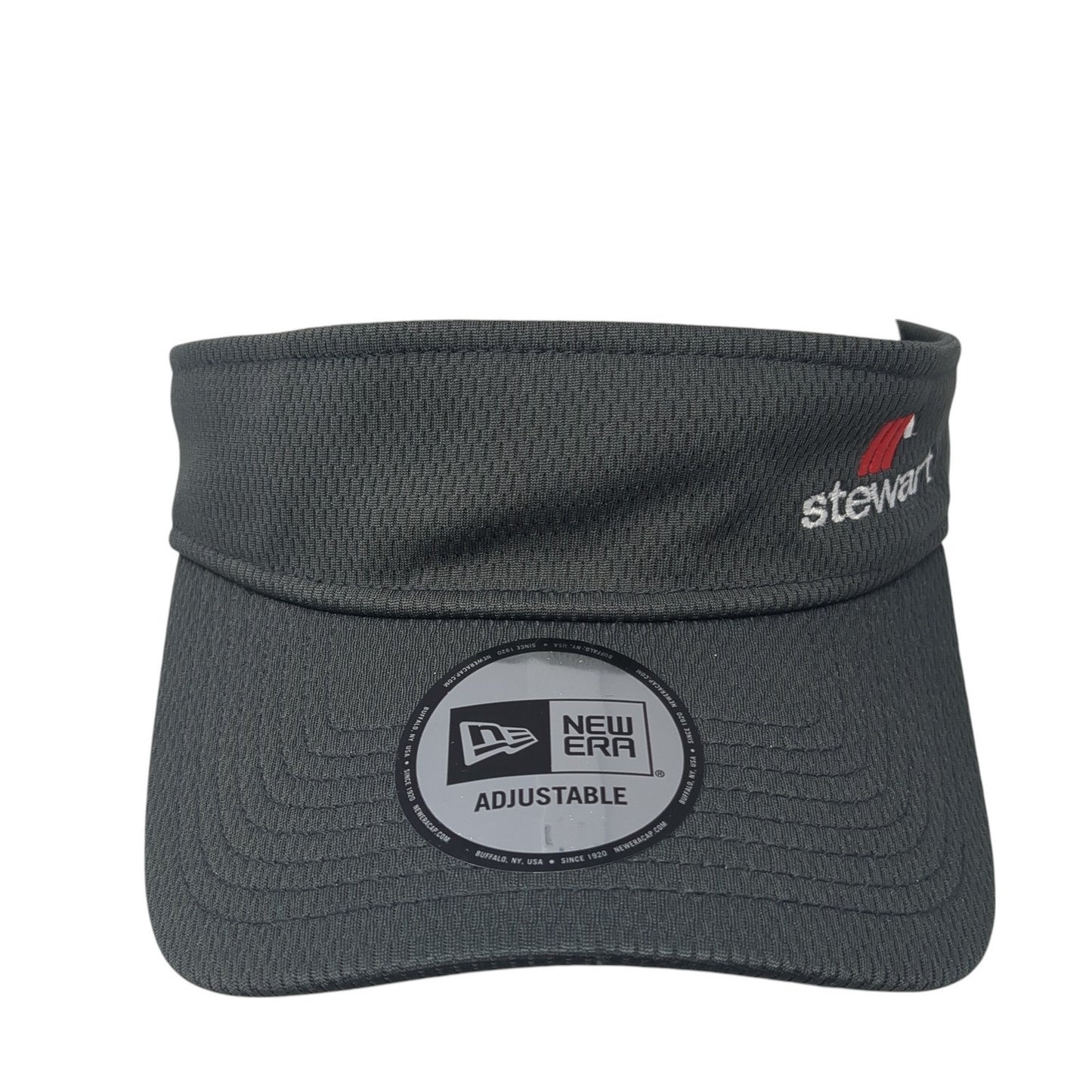Stewart Strapback Visor Hat Gray One Size Adjustable Embroidered New Era