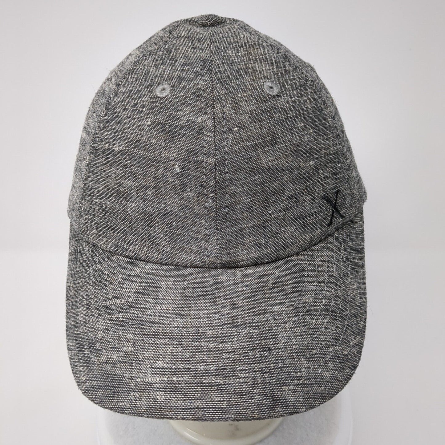 Express Slideback Hat Gray One Size Adjustable Embroidered Vented Holes 6 Panel