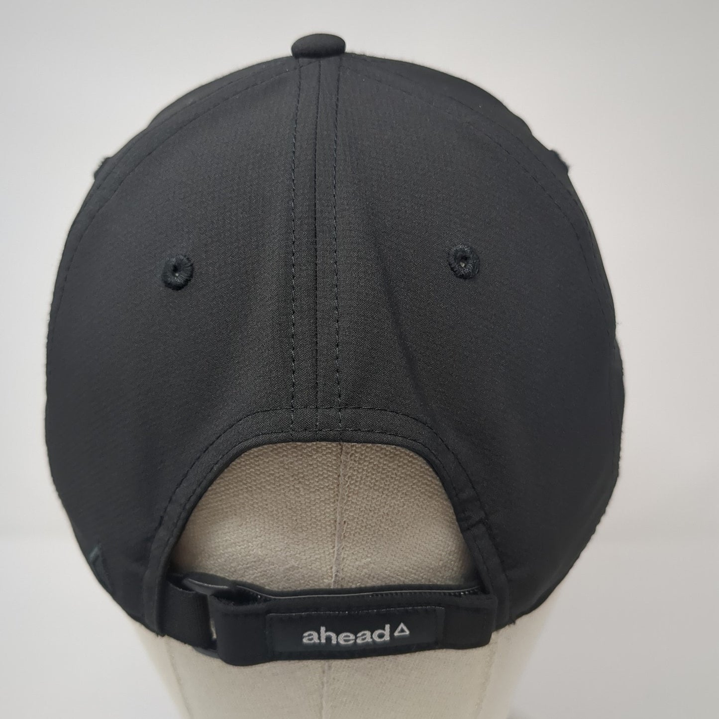 Shadow Ridge Strapback Baseball Cap Black One Size Adjustable Embroidered Ahead