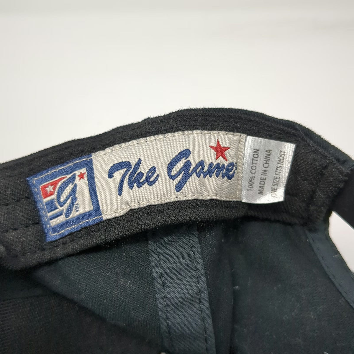 The Game Snapback Black One Size Mohawk Trail Warriors Hat Logo Graphic Cotton