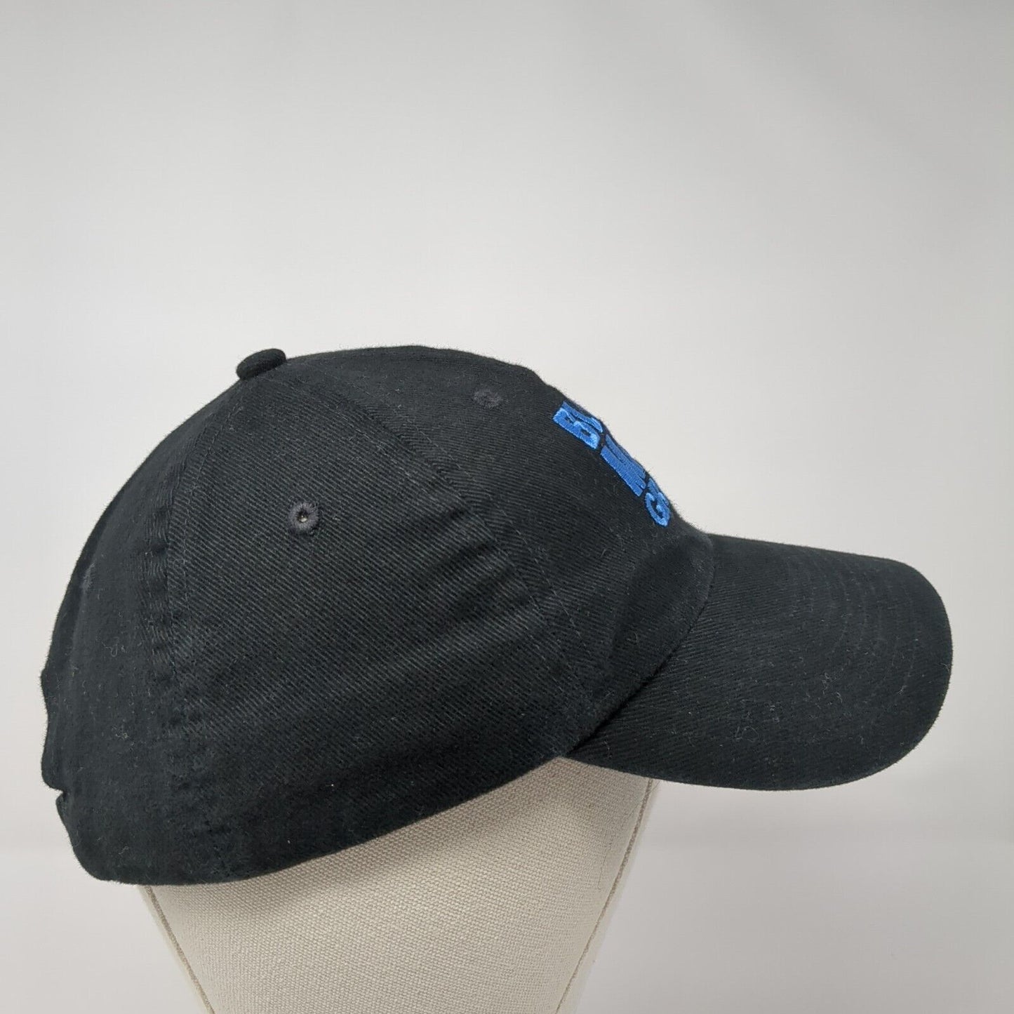 Blue Man Group Slideback Hat Black One Size Adjustable Embroidered