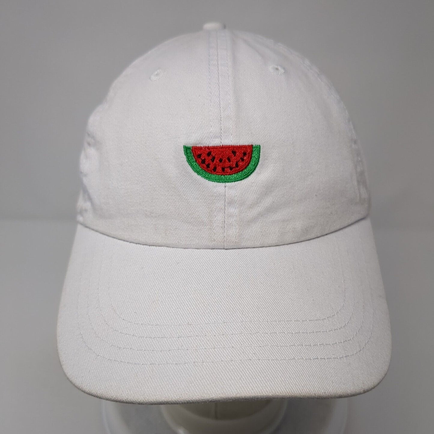 Watermelon Slideback Hat White One Size Adjustable Embroidered Rapid Dominance