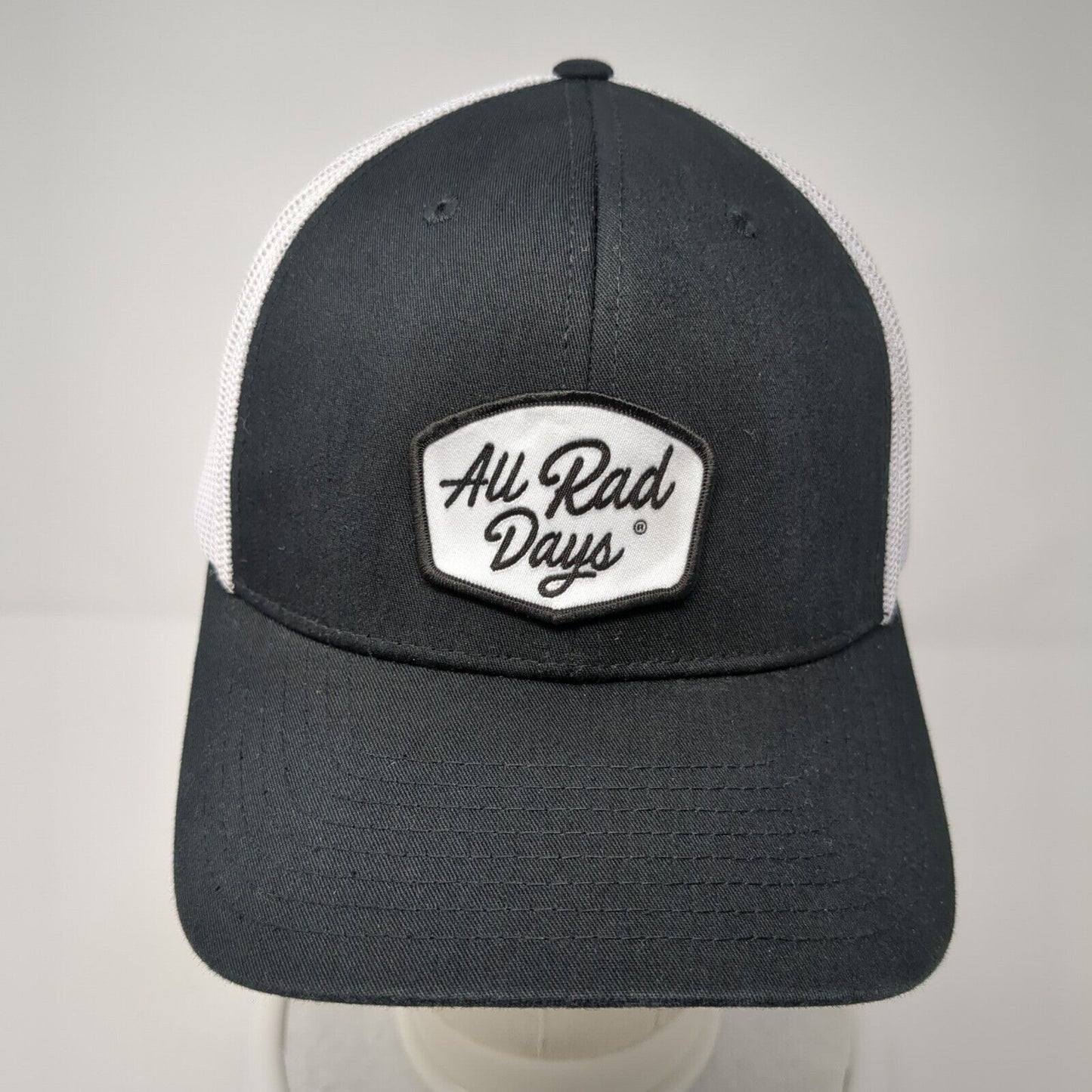 All Rad Days Snapback Trucker Hat Black One Size Adjustable Mesh Back 6 Panel