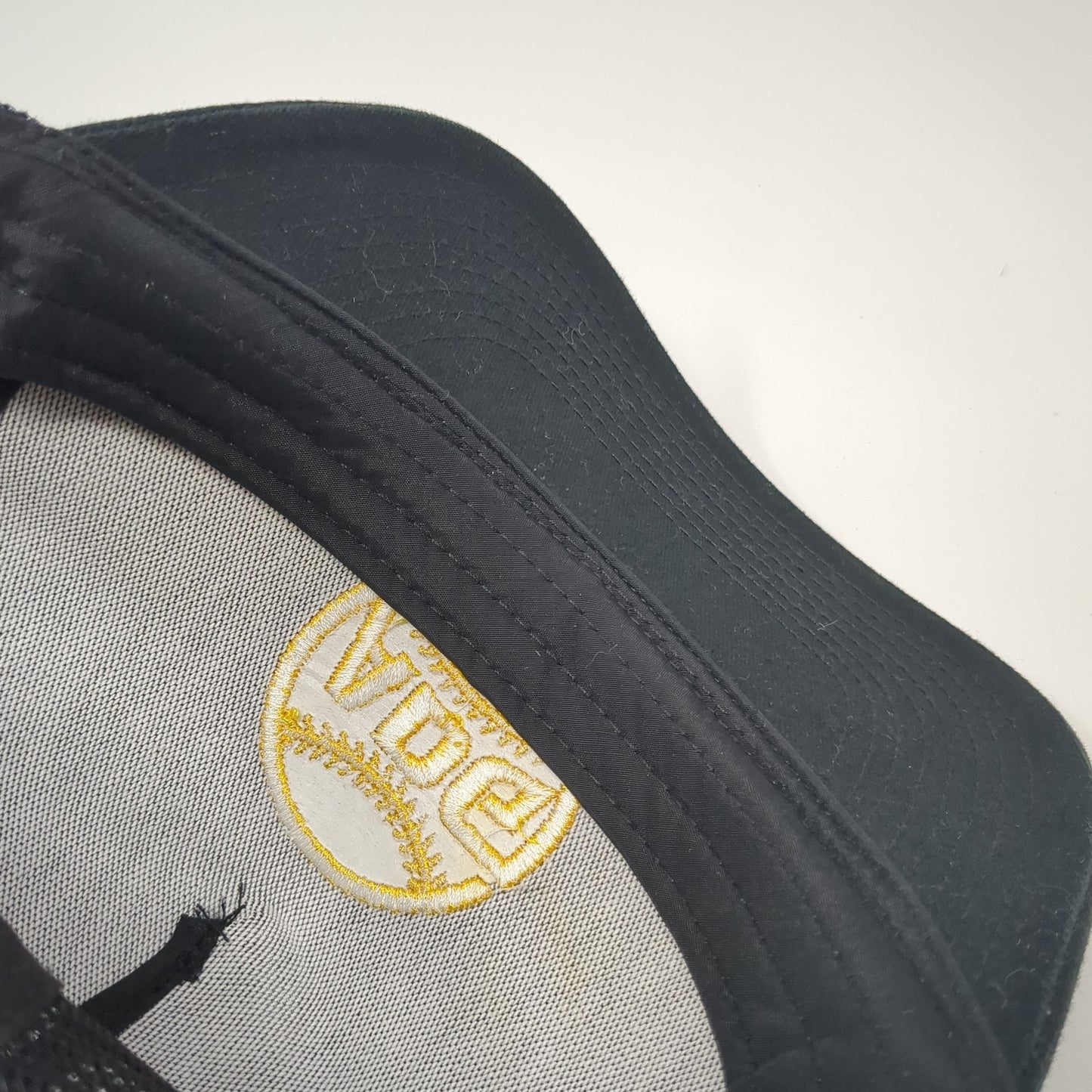 ADG Baseball Snapback Mesh Back Trucker Hat Black One Size Adjustable