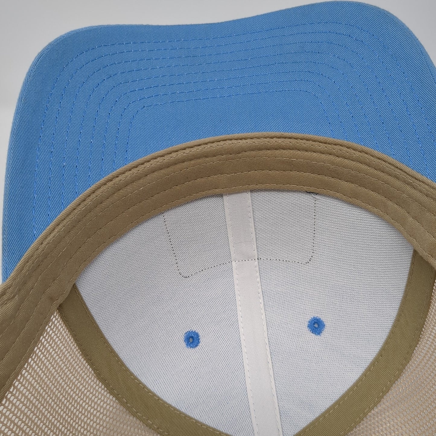 Fifth Wheels Cedar Creek Trucker Hat Blue OS Adjustable Mesh Back Richardson