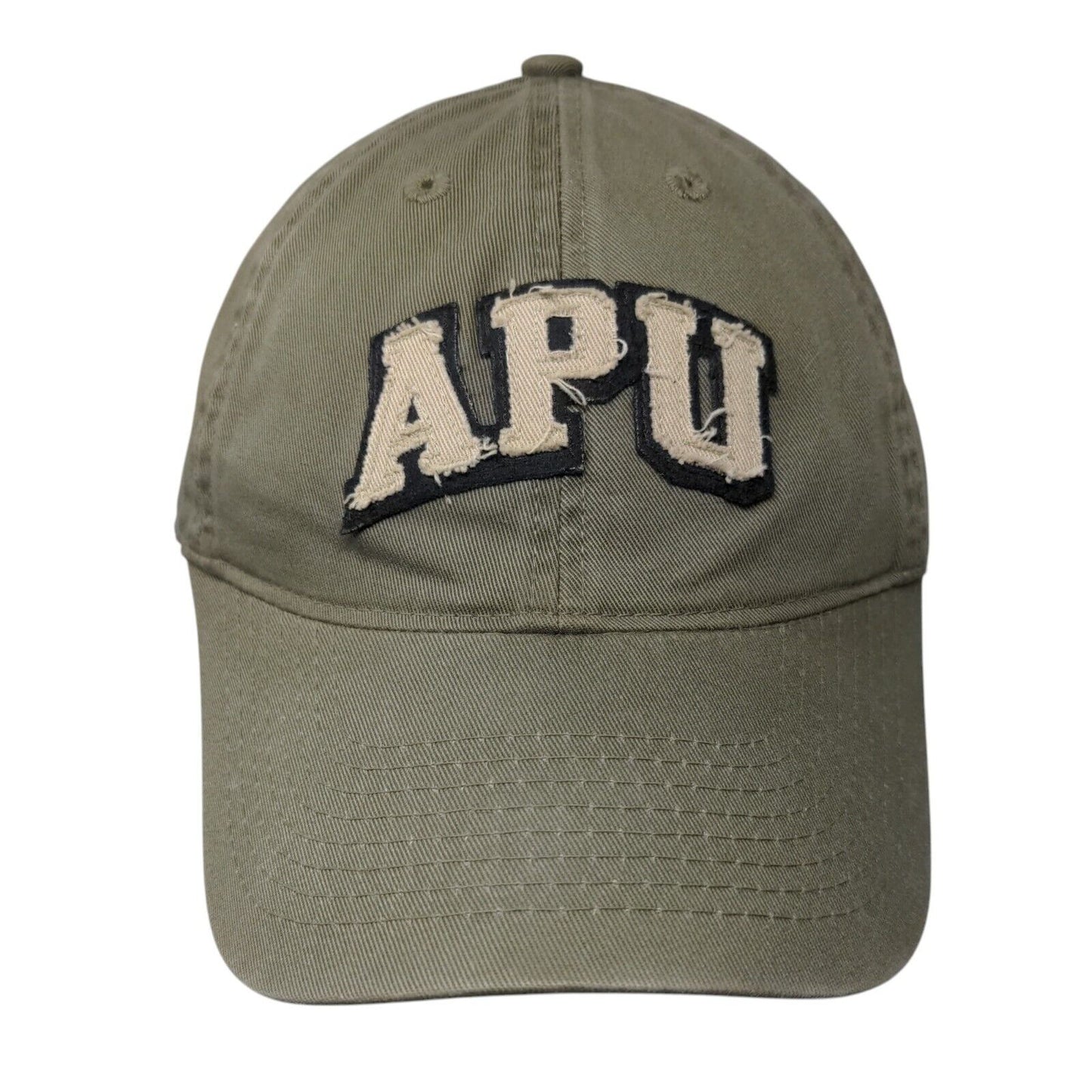 APU Slideback Hat Brown One Size Adjustable Embroidered Vented Holes Legacy