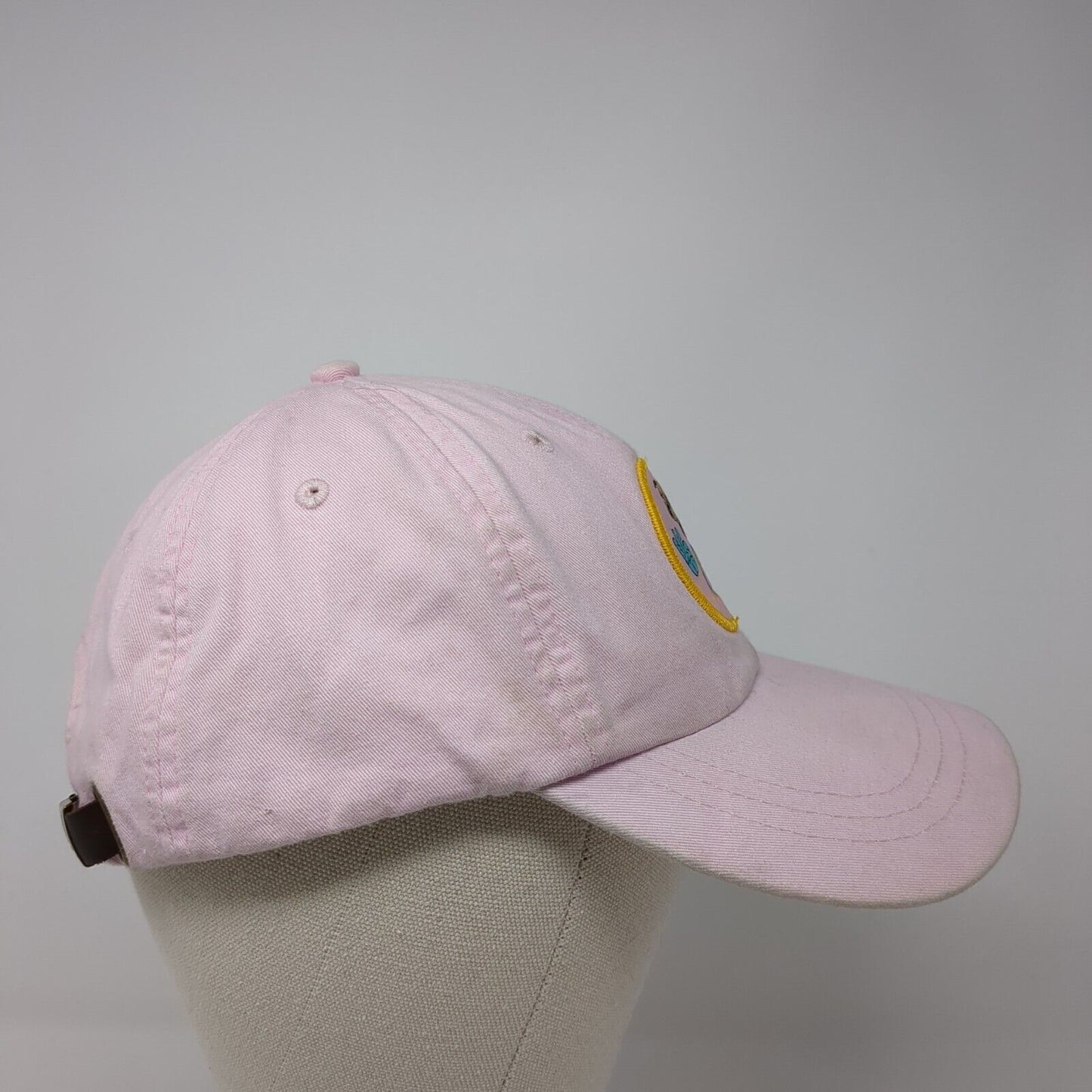 Eskime Aux Slideback Hat Pink One Size Adjustable Animal Dog Print Adams