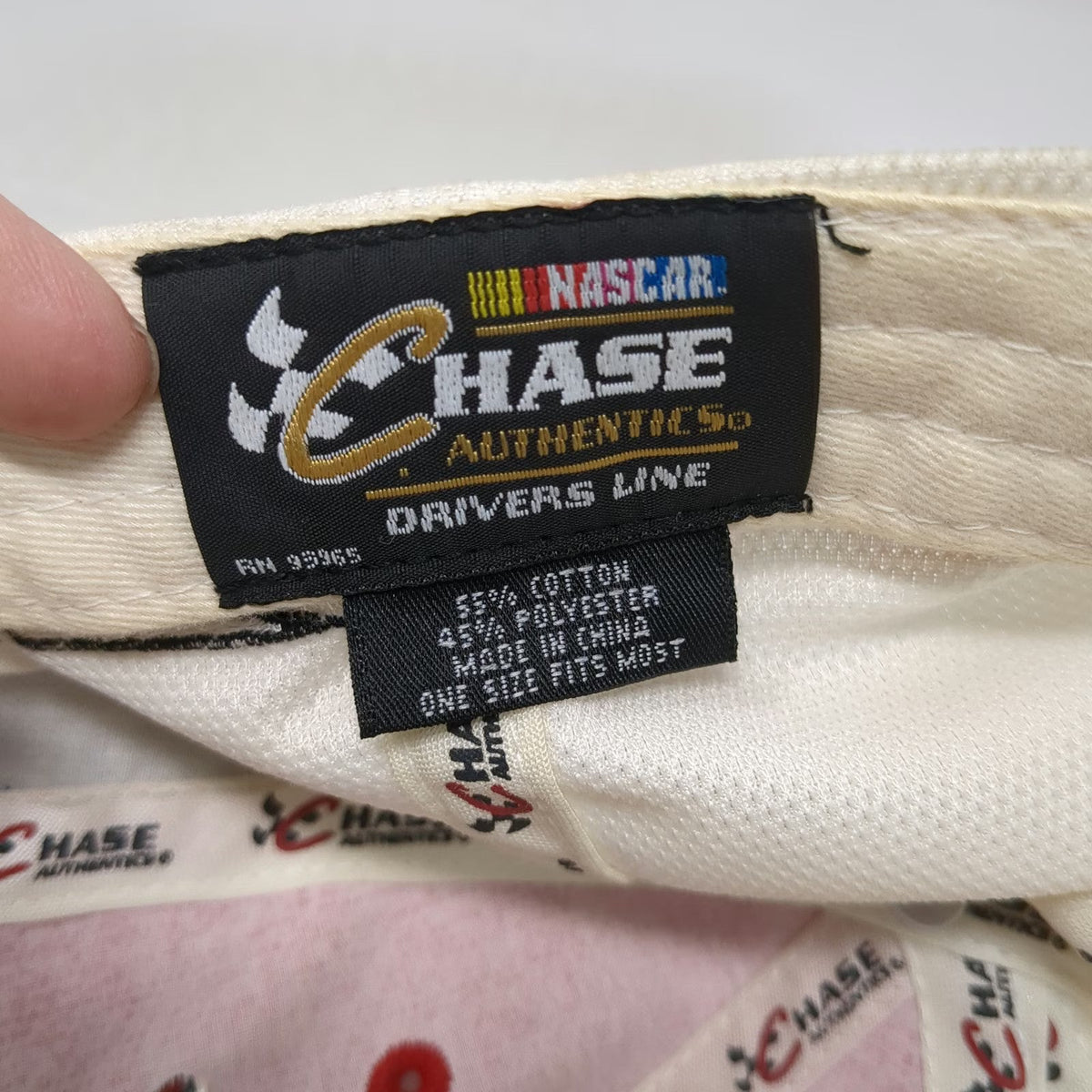 Chase Authentics Baseball Cap Red White NASCAR One Size Kasey Kahne Bud Hat