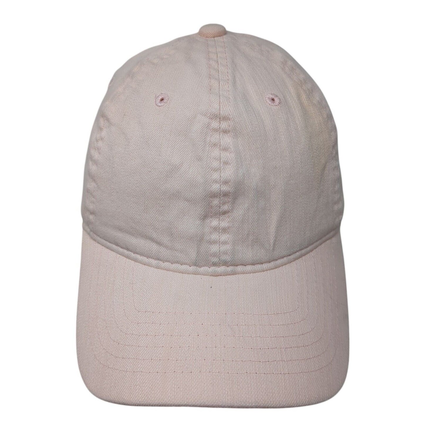 Unbranded Slideback Hat Pink One Size Adjustable Vented Holes 6 Panel Blank