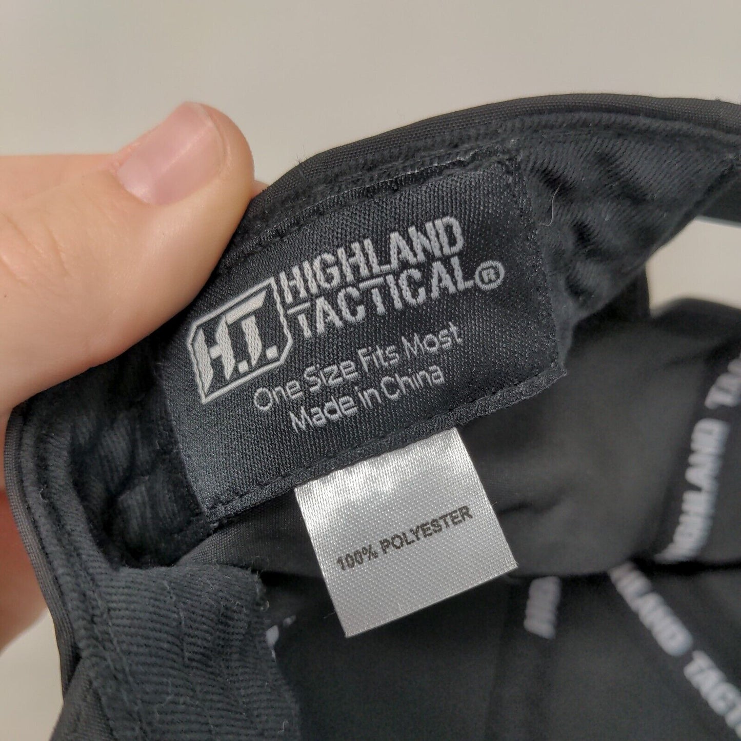 Camo American Flag Snapback Hat Black OSFM Adjustable Highland Tactical