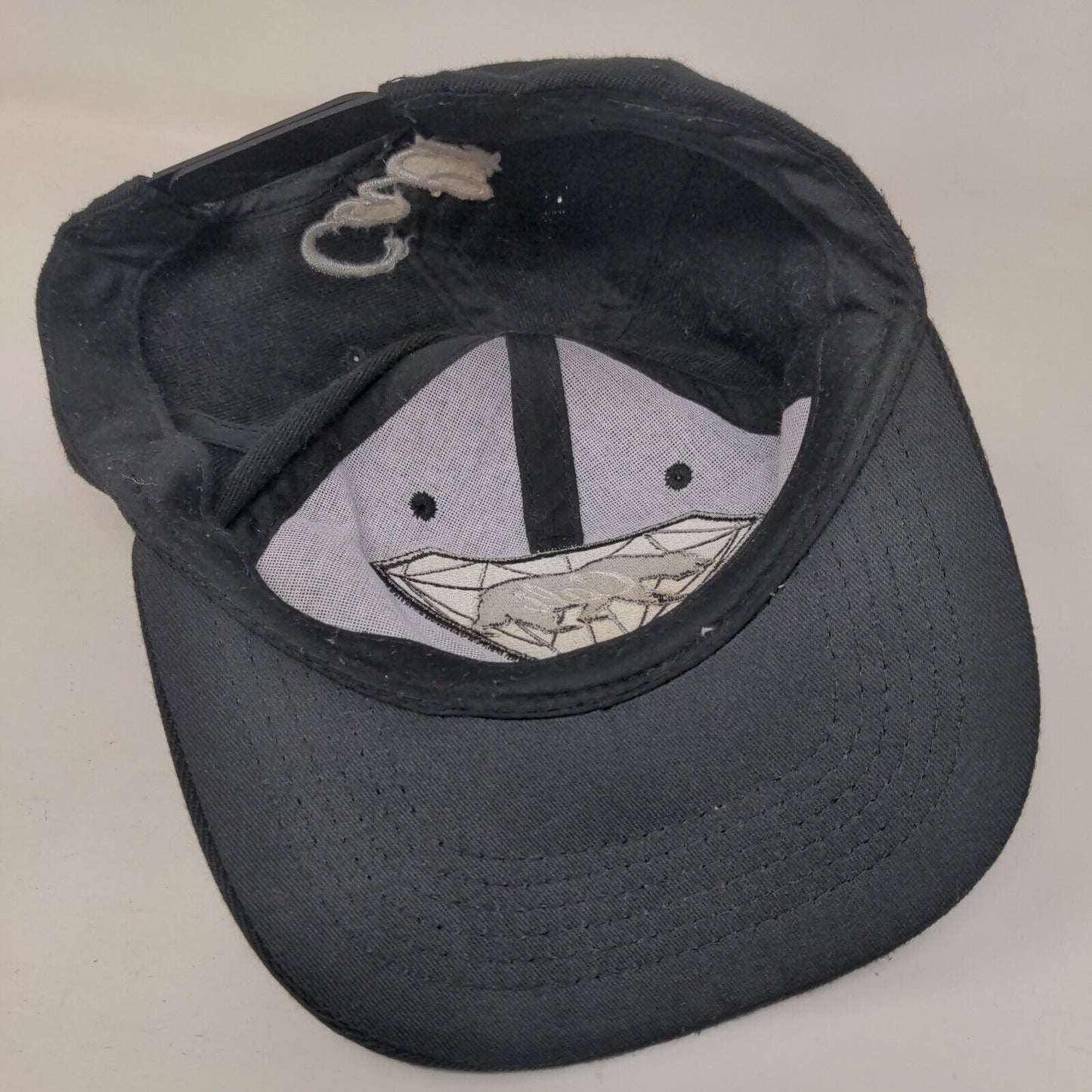 Cali Bear Snapback Hat Black One Size Adjustable Embroidered 6 Panel