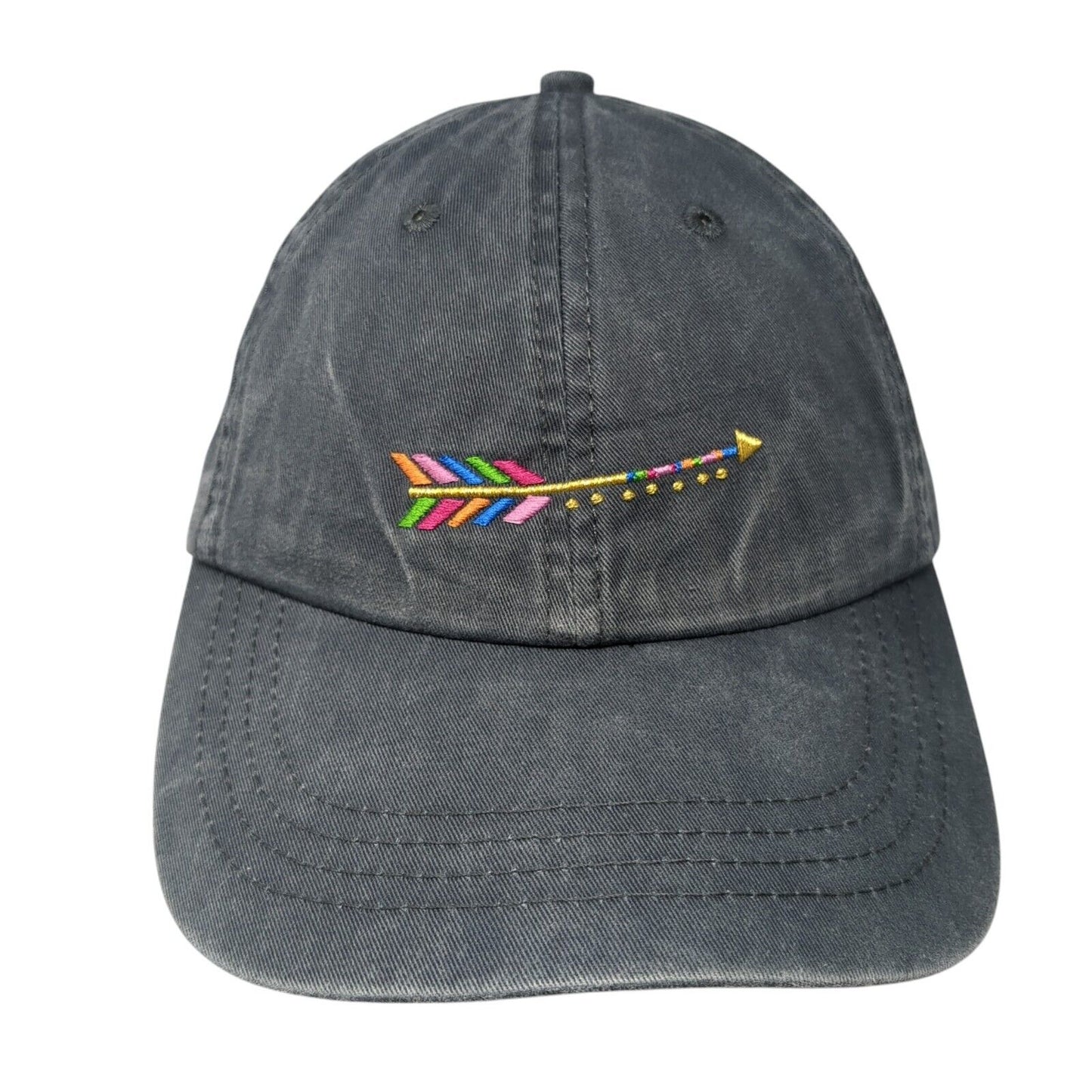 Arrow Follow Your Dreams Slideback Hat Gray OS Adjustable 6 Panel Natural Life
