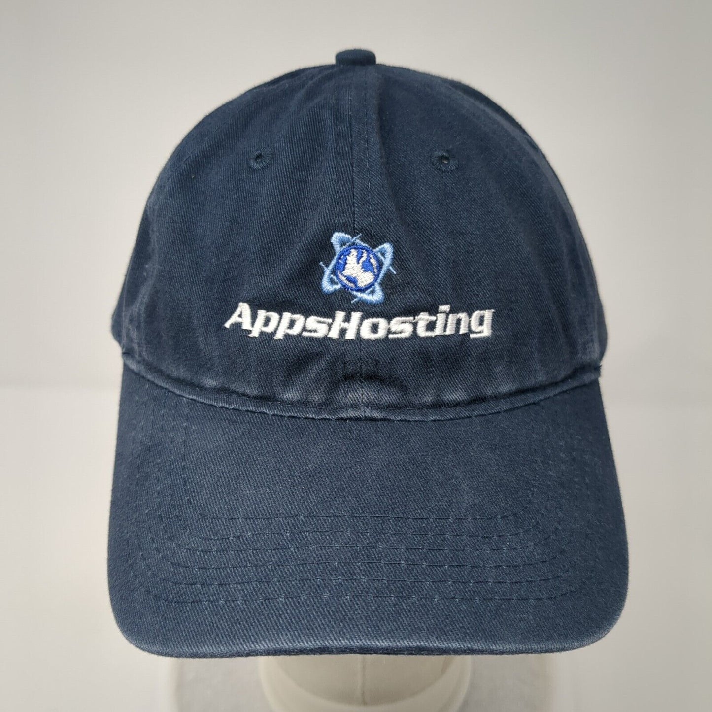 AppHosting Slideback Hat Blue One Size Adjustable Embroidered Port & Company