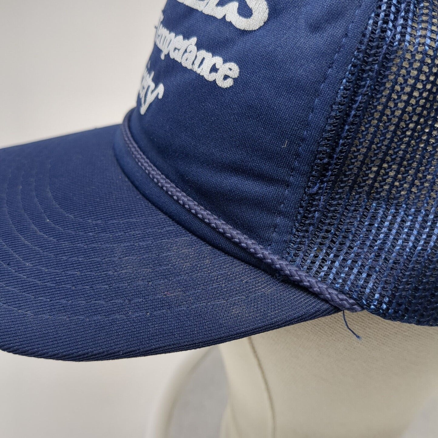 Bald Hills Marching Temperance Society Rope Trucker Hat Blue One Size
