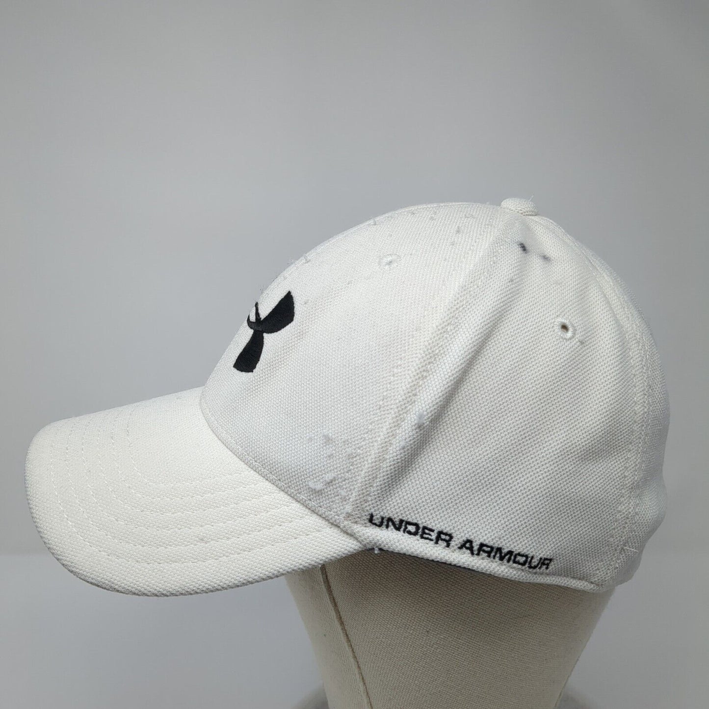 Under Armour Fitted Hat White Size L/XL Embroidered 6 Panel I Will Polyester