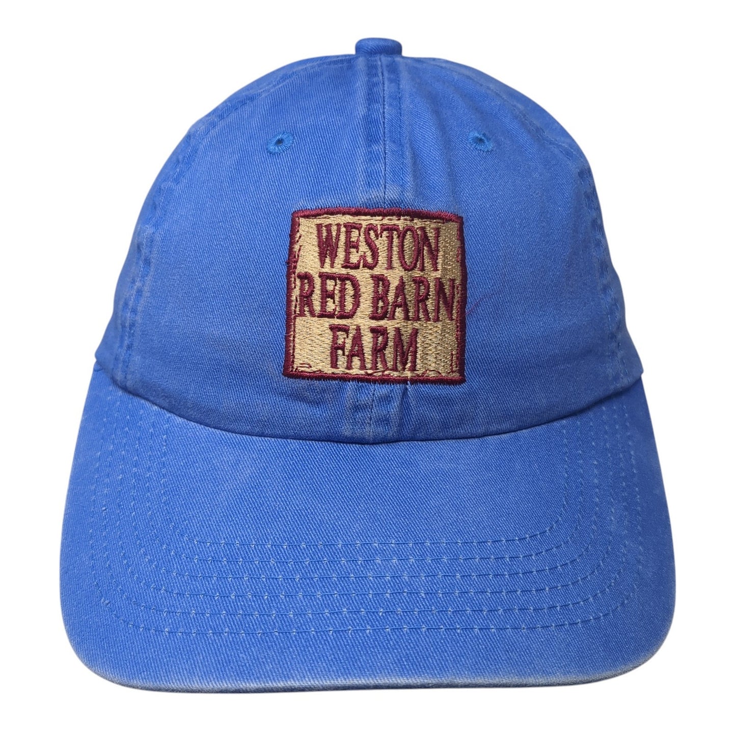 Weston Red Barn Farm Slideback Hat Blue One Size Adjustable Port Authority