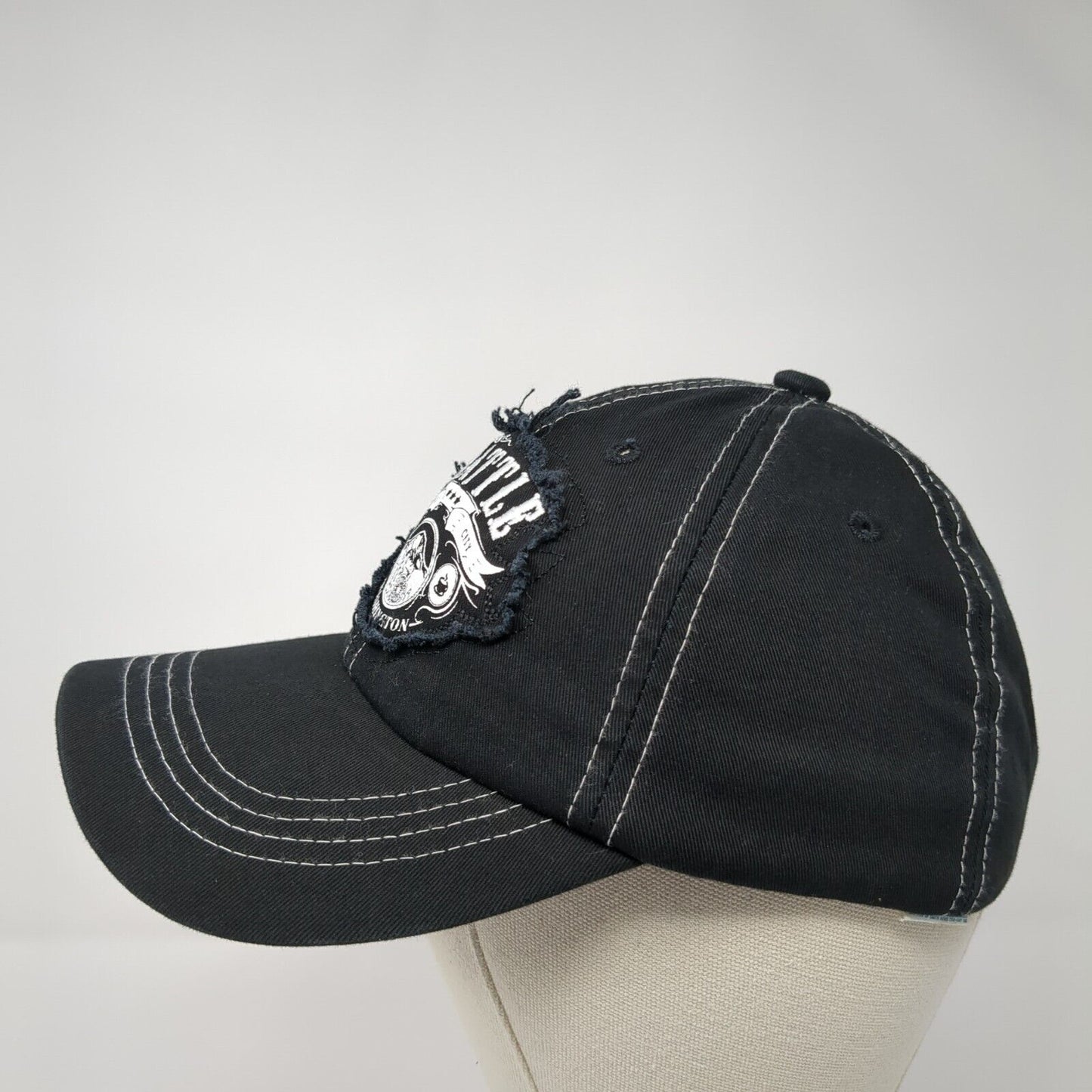 Seattle Emerald City Slideback Hat Black One Size Adjustable 6 Panel