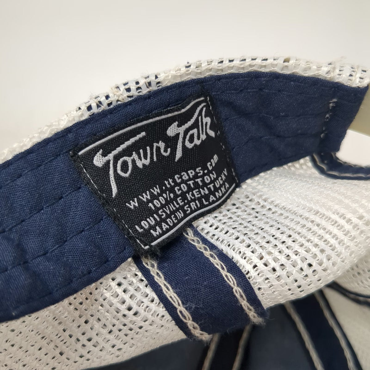 Town Talk Trucker Hat Blue One Size Mesh Snapback Hillcrest Country Club Golf