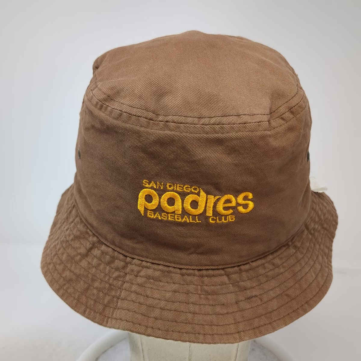 Toyota Bucket Hat Brown One Size Reversible San Diego Padres Logo Cotton Twill