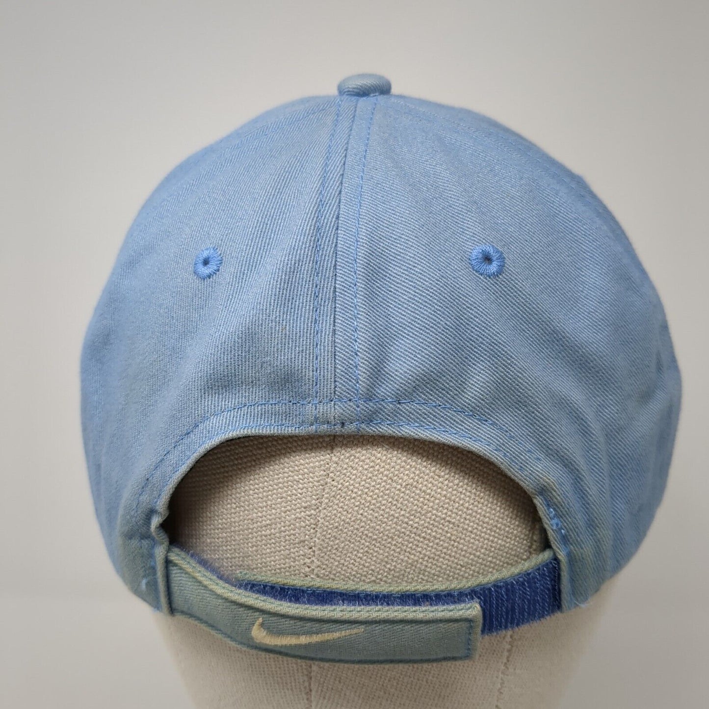 Nike Strapback Hat Blue One Size Adjustable Embroidered Swoosh Just Do It Cotton