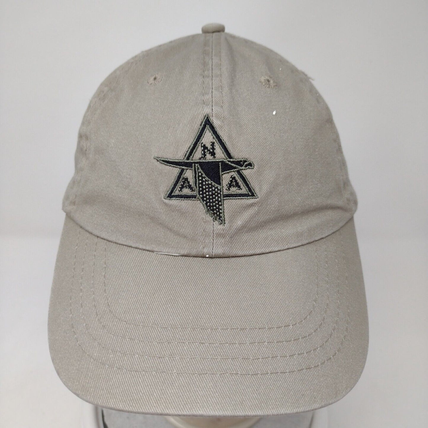 Ana Strapback Hat Tan One Size Adjustable Embroidered 6 Panel Port & Company