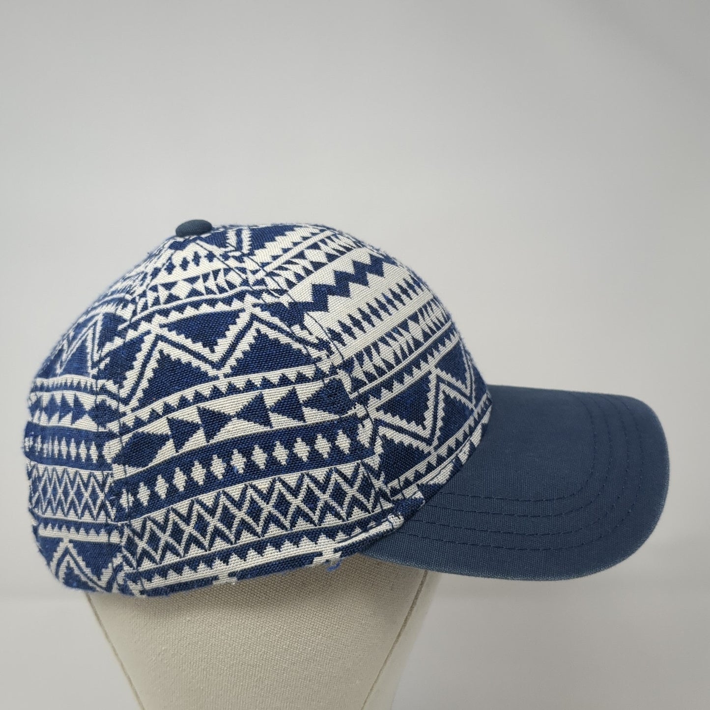 C.C Exclusives Strapback Hat Blue One Size Adjustable Tribal Aztec