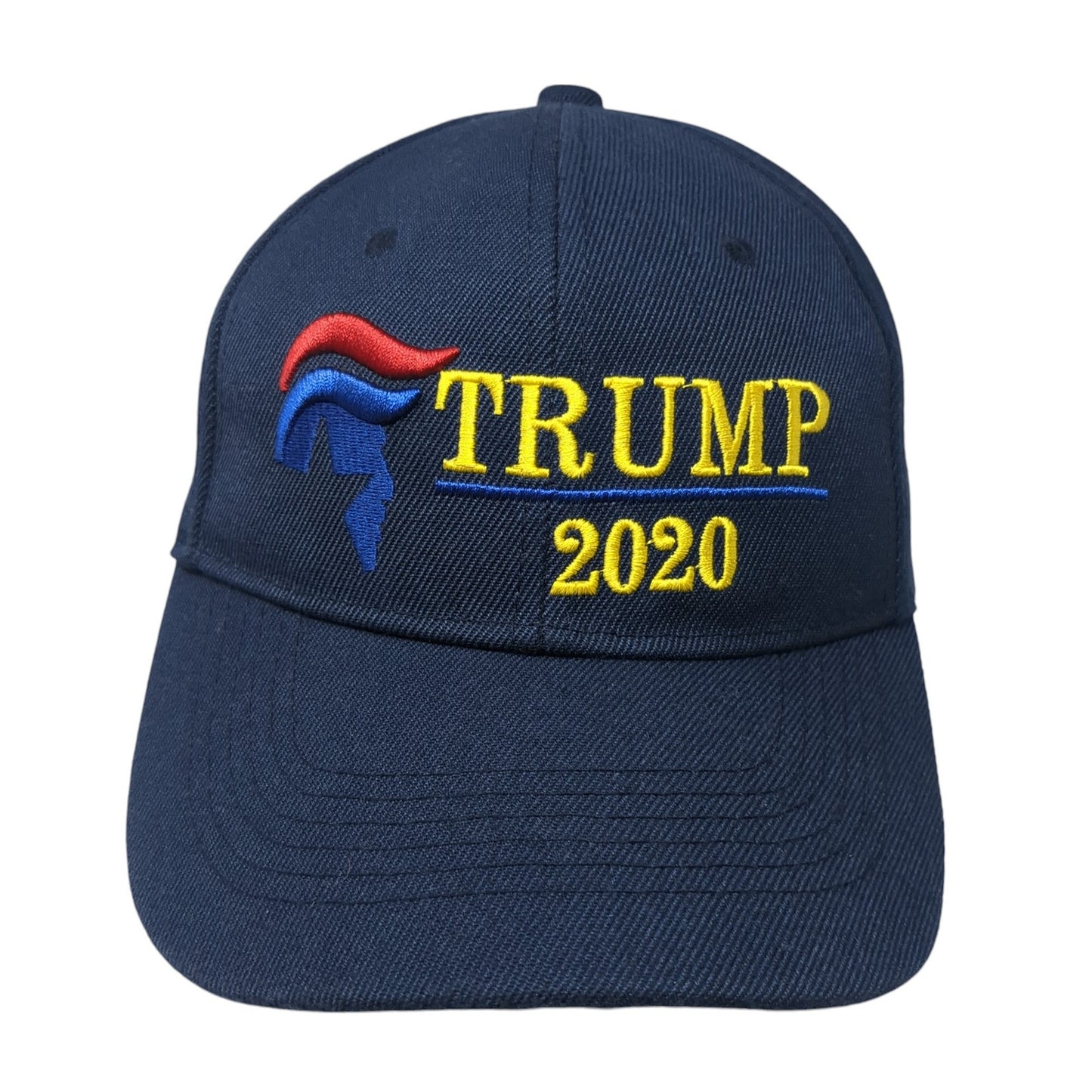 Trump 2020 Strapback Baseball Cap Blue One Size Adjustable Embroidered Patriotic