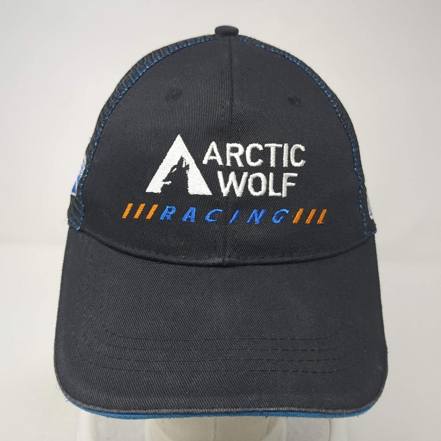 Arctic Wolf Racing 06/60 Snapback Trucker Hat Black One Size Mesh Back