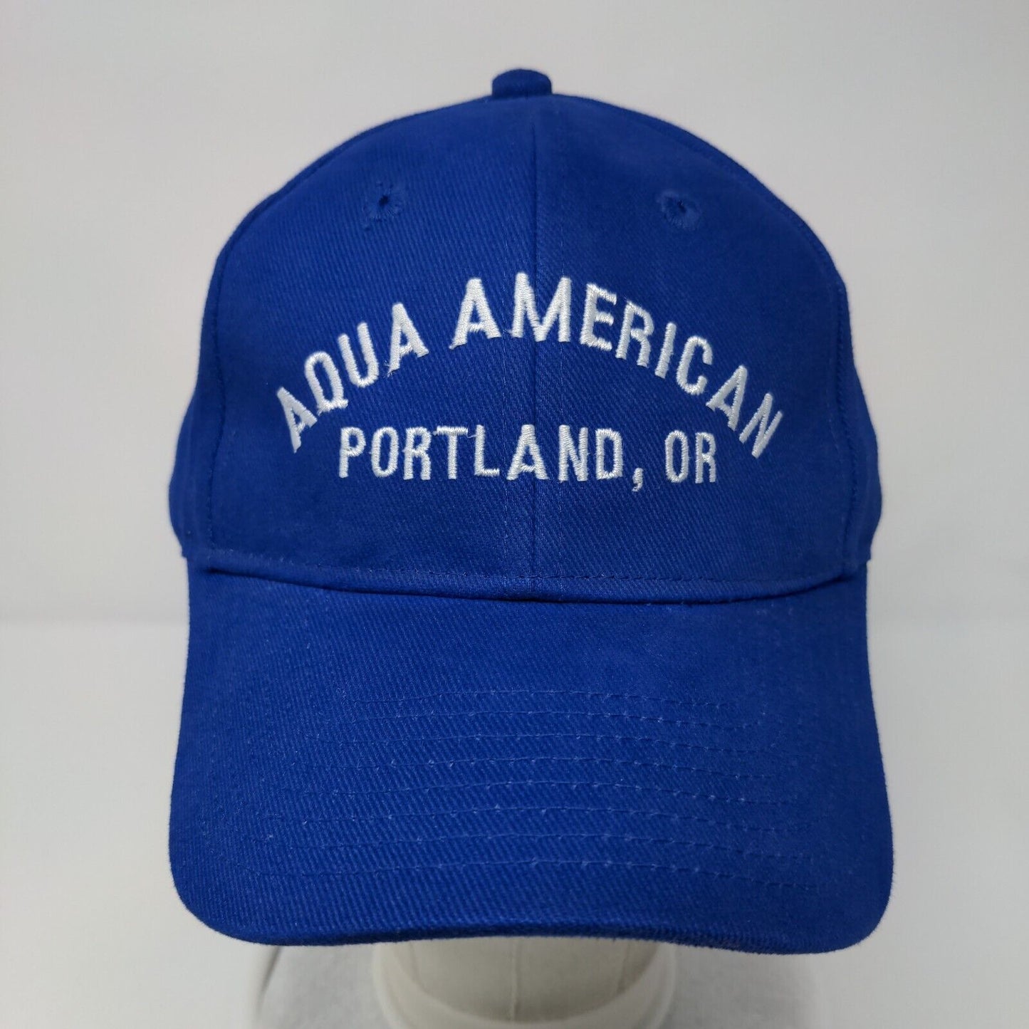 Aqua American Portland OR Strapback Hat Blue OSFM Otto Collection