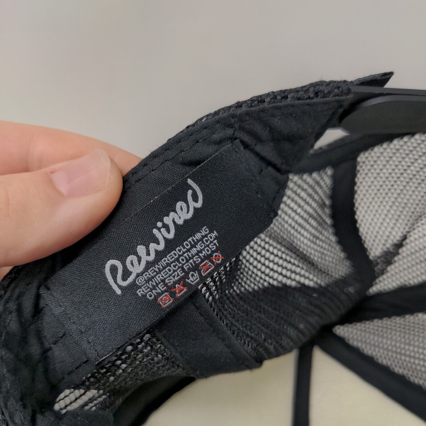 Rewired Snapback Mesh Back Trucker Hat Black OSFM Adjustable Colorblock