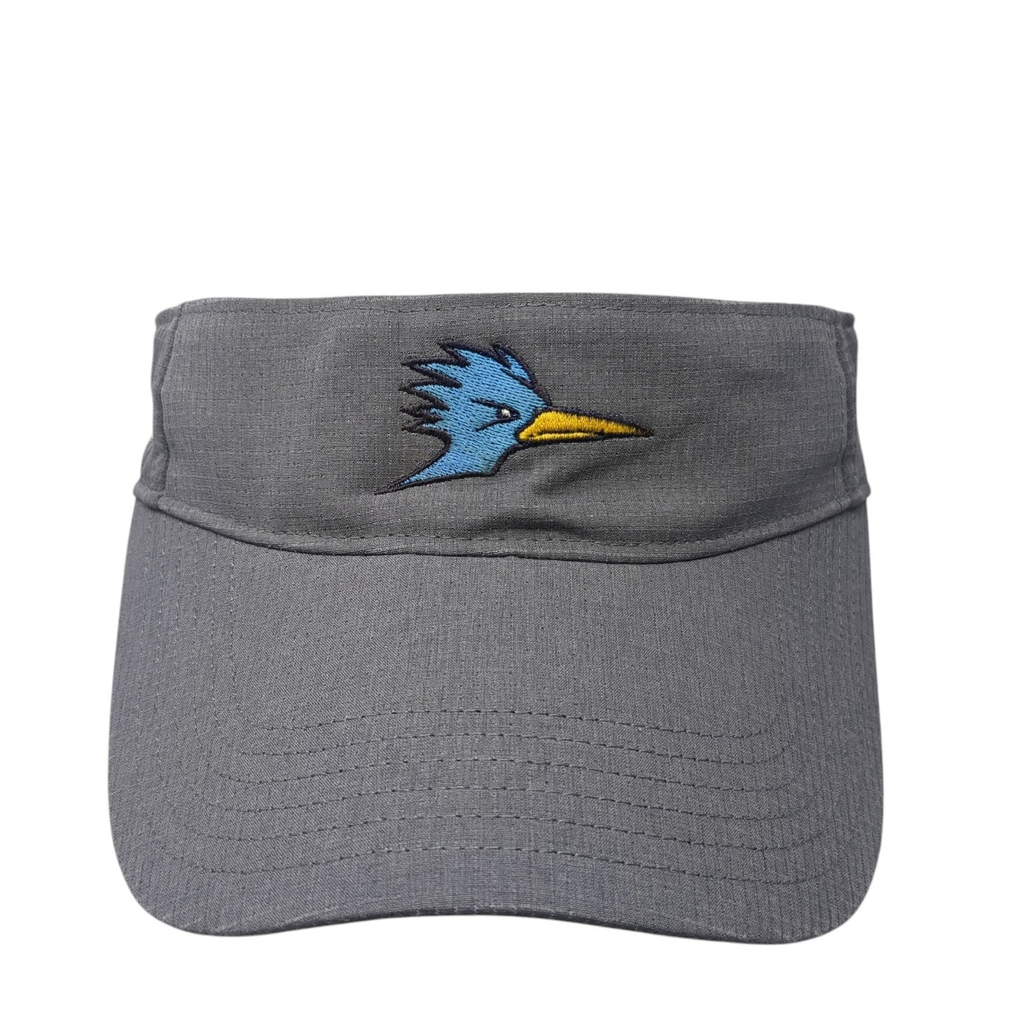 Softball Strapback Sun Visor Hat Gray One Size Embroidered Under Armour