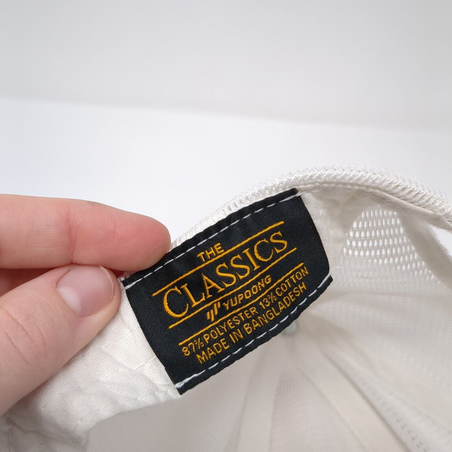 Okta Talent Snapback Trucker Hat White One Size Adjustable The Classics Yupoong