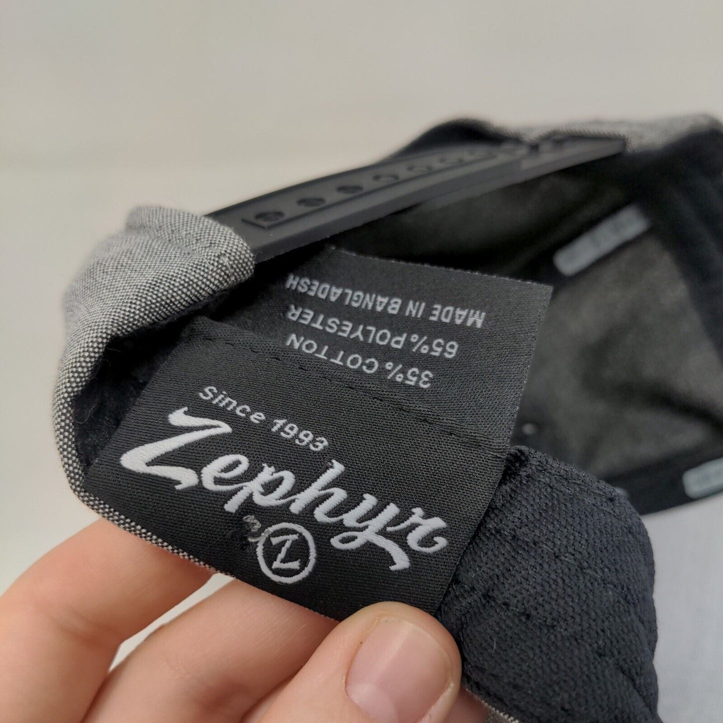 Zephyr Men's Snapback Hat Gray Embroidered Mile High Logo Cotton Blend W/Tags