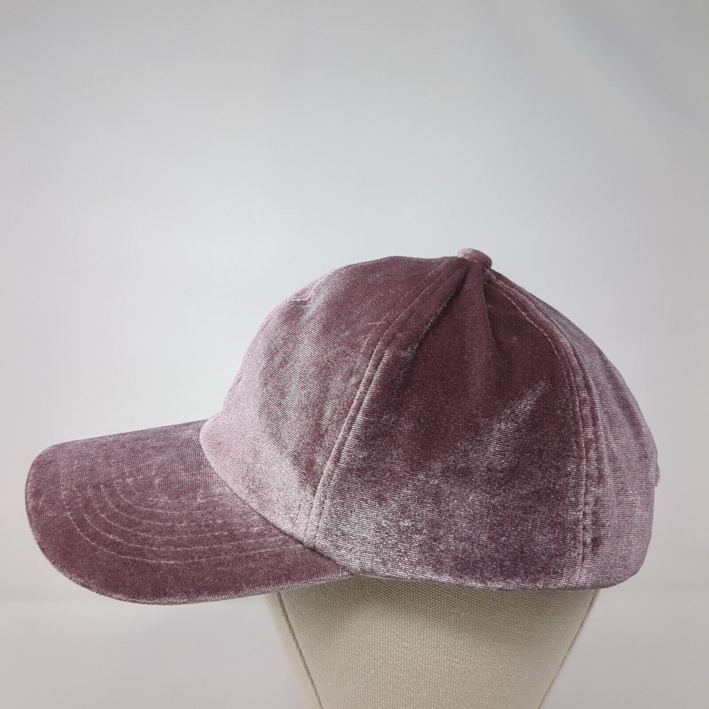 Unbranded Slideback Hat Purple One Size Solid Adjustable Velvet Blank