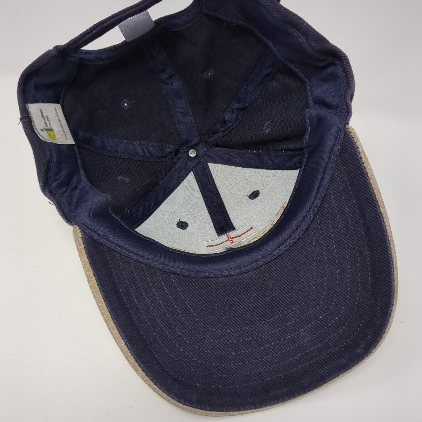 England Slideback Hat Multi One Size Adjustable Embroidered Patriotic Cotton