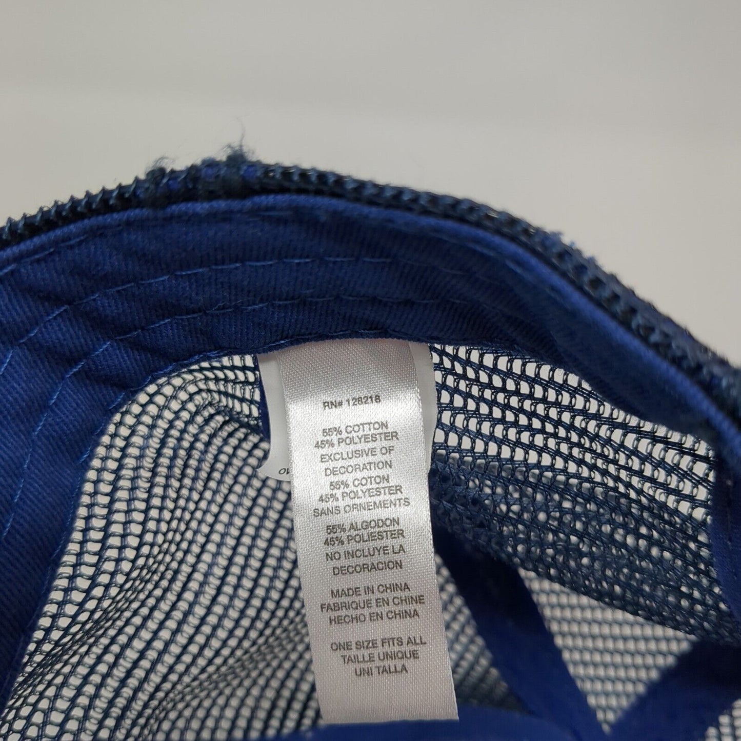 Bud Light Snapback Trucker Hat Blue One Size Adjustable Embroidered Mesh Back