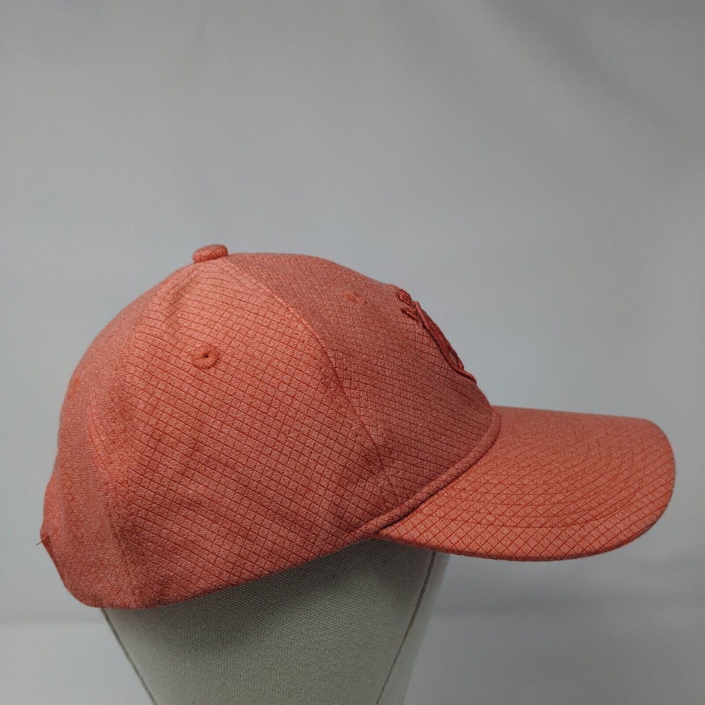 Ariat Strapback Hat Orange OSFM Adjustable Embroidered Logo Vented Holes 6 Panel