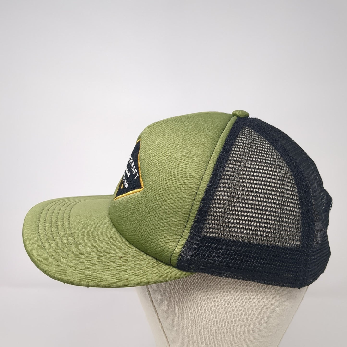 Mastercraft Snapback Trucker Hat Green One Size Adjustable Mesh Back BIG X