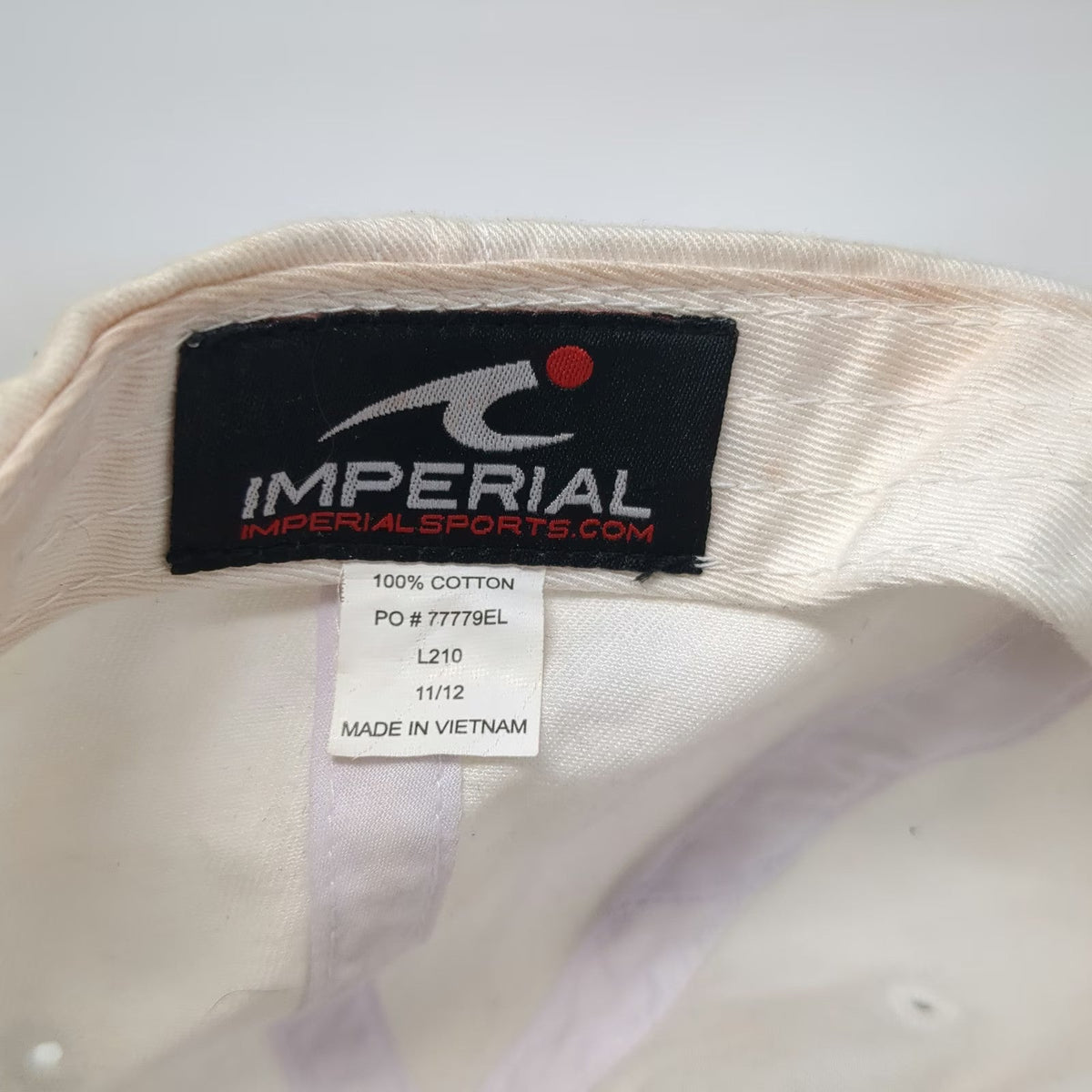 Imperial Baseball Cap White One Size Boca Raton Resort & Club Hat Pink Logo