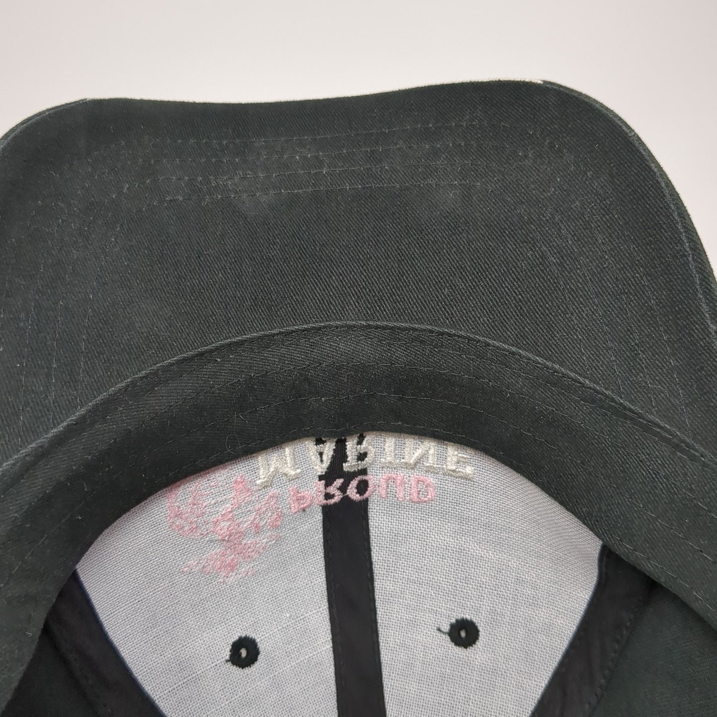 Proud Marine Mom Strapback Hat Black One Size Adjustable Embroidered